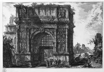View of the Arch of Benevento in the Kingdom of Naples by Giovanni Battista Piranesi